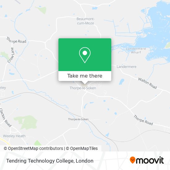 Tendring Technology College map