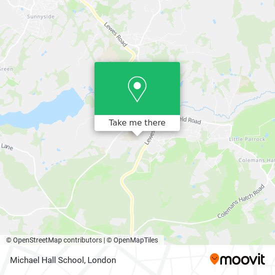 Michael Hall School map