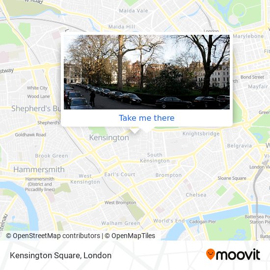 Kensington Square map