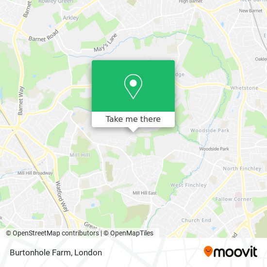 Burtonhole Farm map