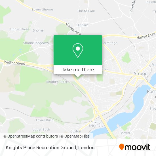 Knights Place Recreation Ground map