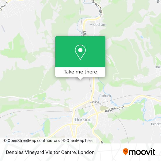 Denbies Vineyard Visitor Centre map