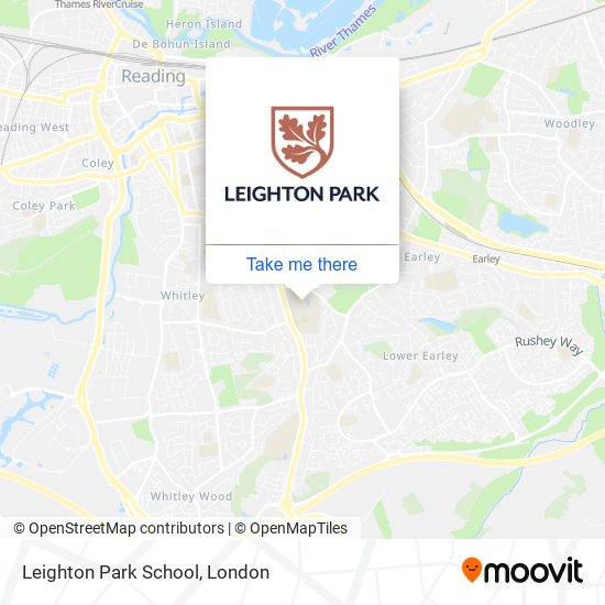 Leighton Park School map