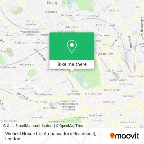 Winfield House (Us Ambassador's Residence) map