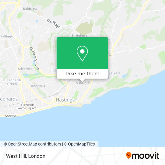 West Hill map