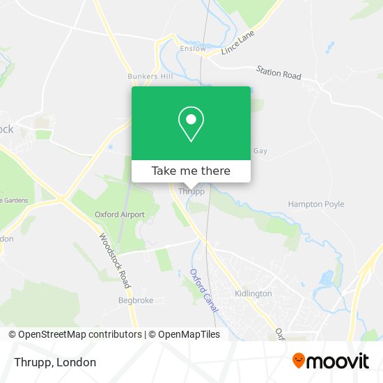 Thrupp map