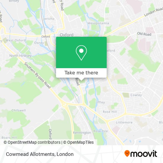 Cowmead Allotments map