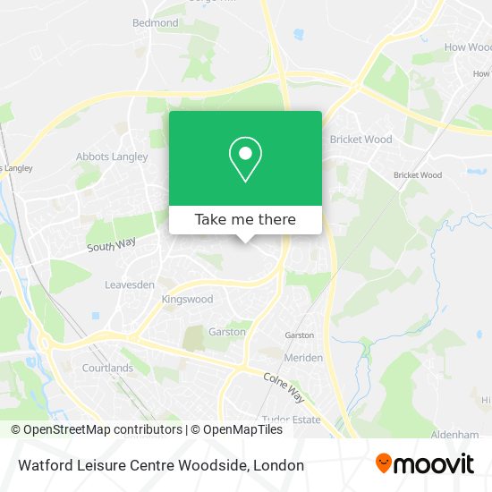 Watford Leisure Centre Woodside map