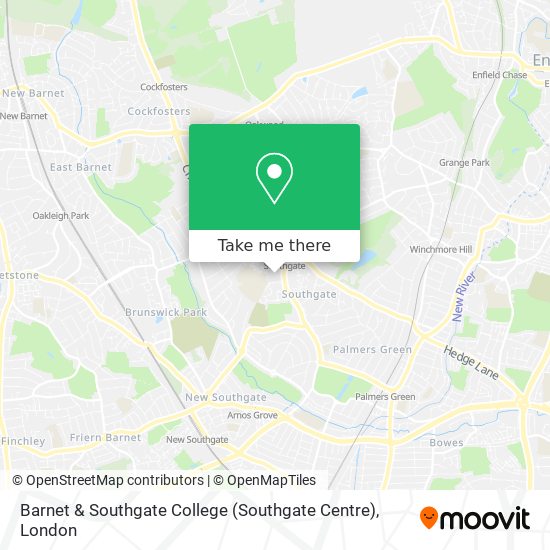 Barnet & Southgate College (Southgate Centre) map