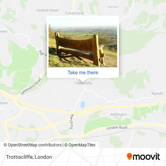 Trottiscliffe map
