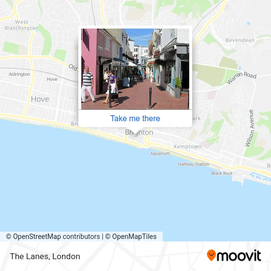 The Lanes Brighton Map How To Get To The Lanes In Brighton And Hove By Train Or Bus?