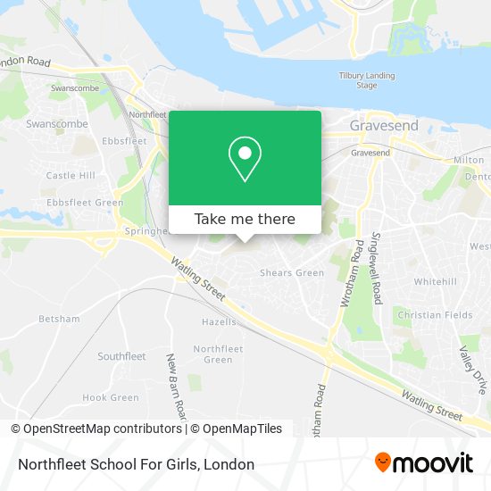 Northfleet School For Girls map