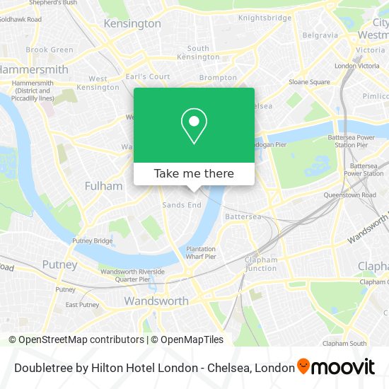 Doubletree by Hilton Hotel London - Chelsea map