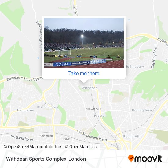 Withdean Sports Complex map