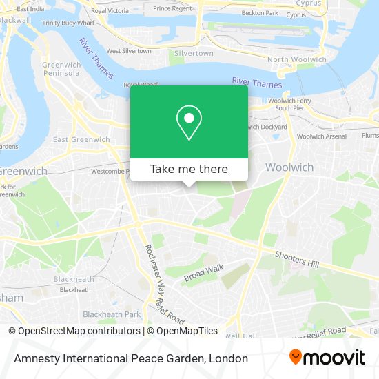 Amnesty International Peace Garden map
