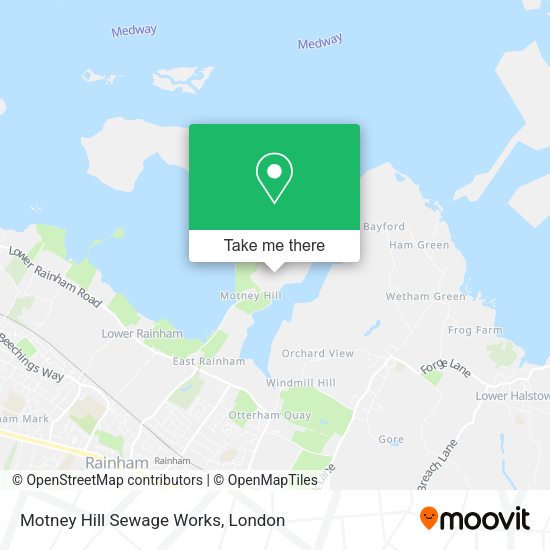 Motney Hill Sewage Works map