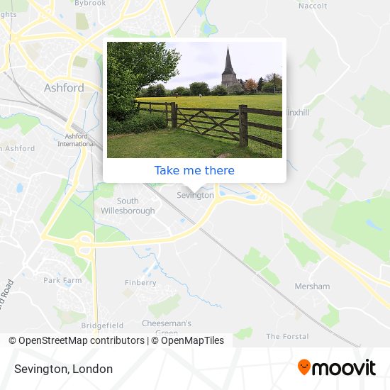 Sevington map