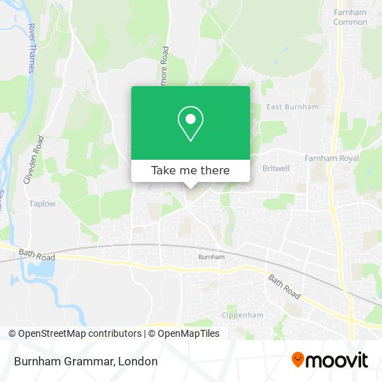Burnham Grammar map