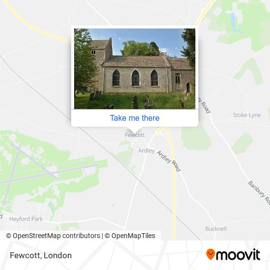 Fewcott map