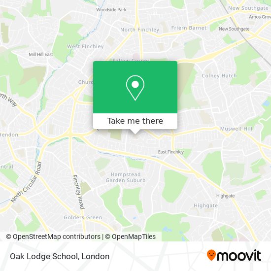 Oak Lodge School map