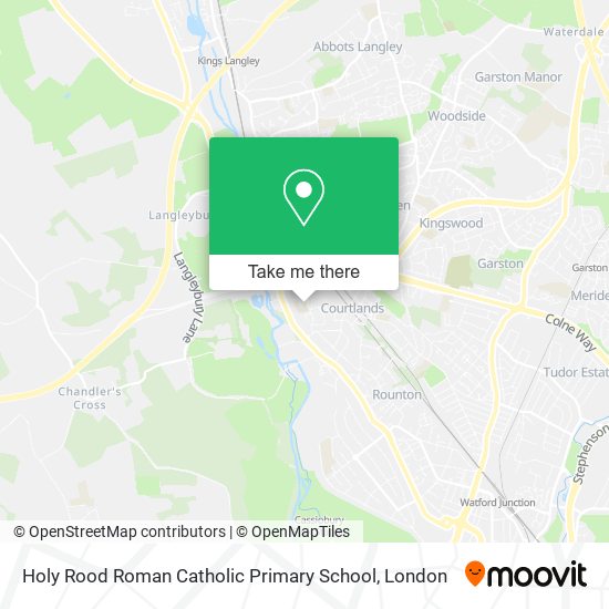 Holy Rood Roman Catholic Primary School map