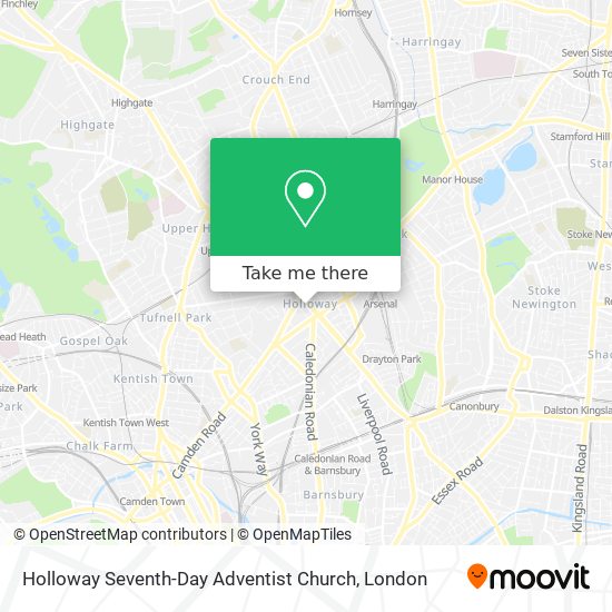 Holloway Seventh-Day Adventist Church map