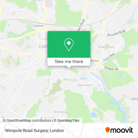 Wimpole Road Surgery map