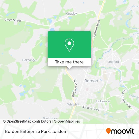Bordon Enterprise Park map