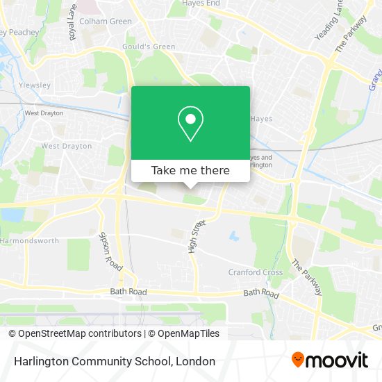 Harlington Community School map