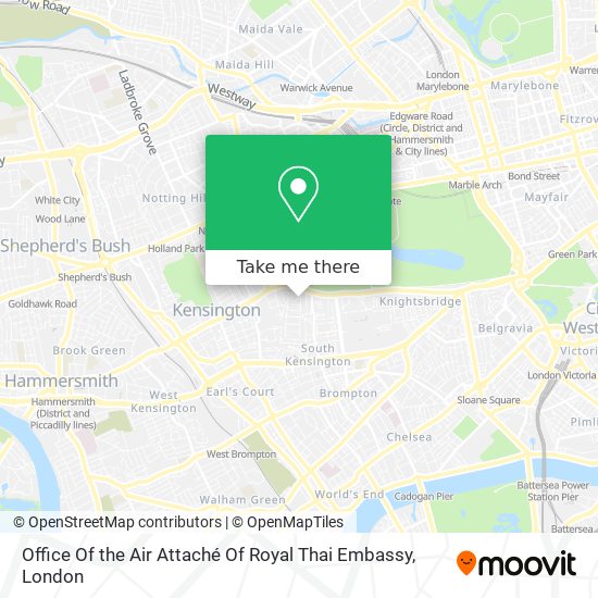 Office Of the Air Attaché Of Royal Thai Embassy map