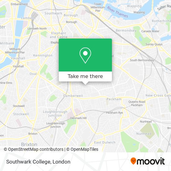 Southwark College map