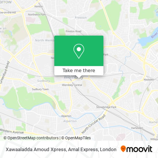 Xawaaladda Amoud Xpress, Amal Express map