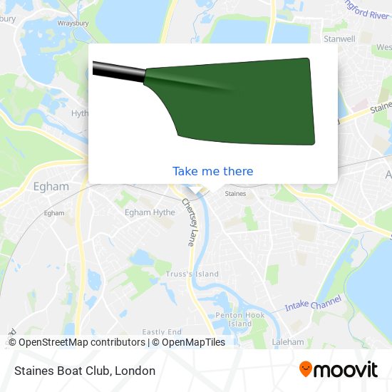Staines Boat Club map