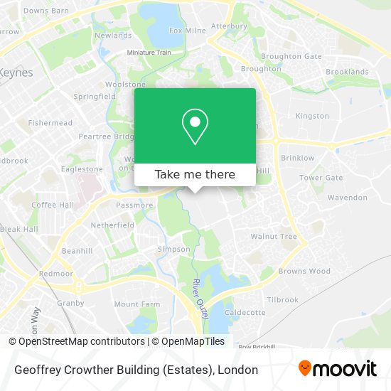 Geoffrey Crowther Building (Estates) map