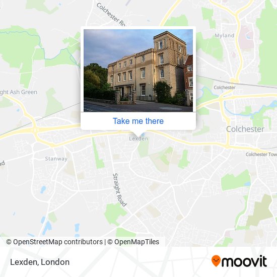 Lexden map