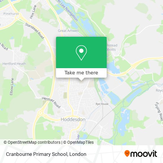 Cranbourne Primary School map