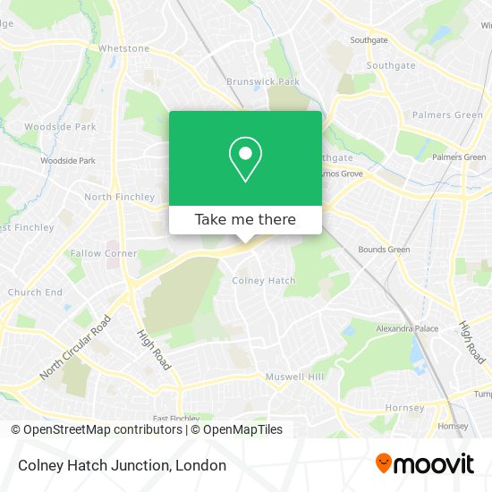 Colney Hatch Junction map