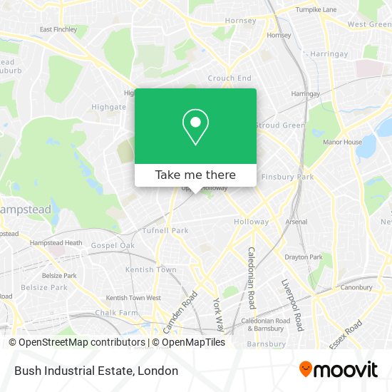 Bush Industrial Estate map