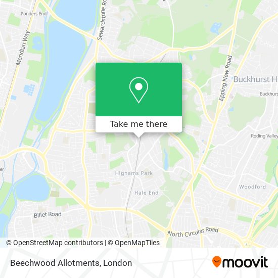 Beechwood Allotments map