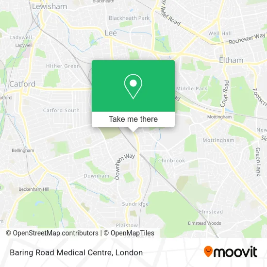 Baring Road Medical Centre map