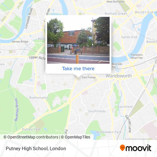 Putney High School map