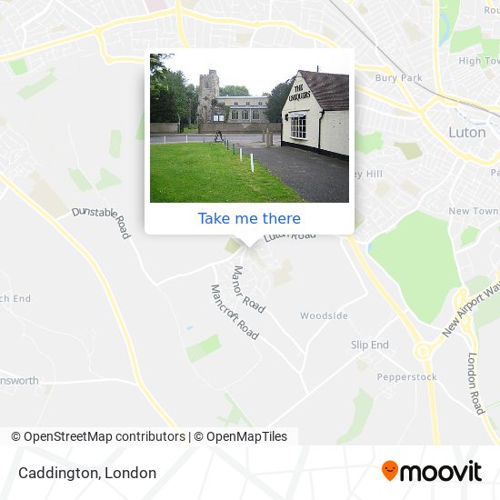 Caddington map