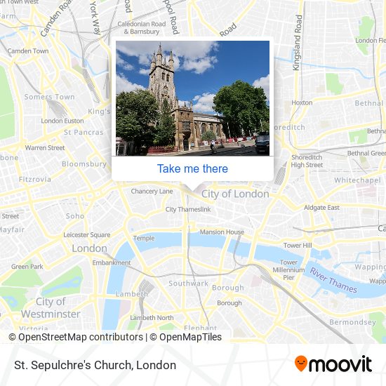 St. Sepulchre's Church map