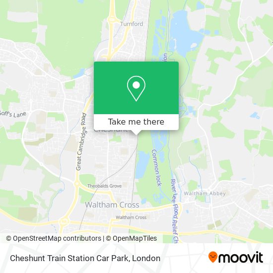 Cheshunt Train Station Car Park map