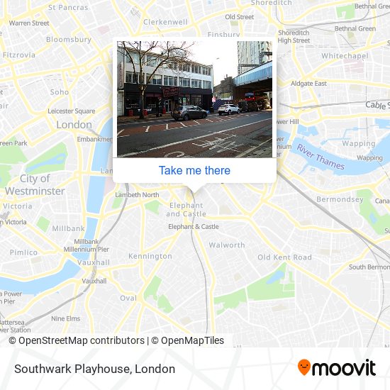 Southwark Playhouse map