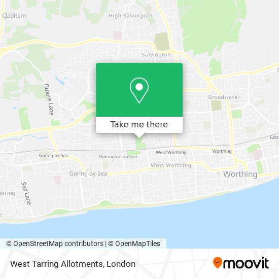 West Tarring Allotments map
