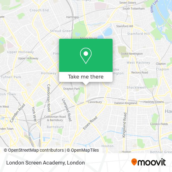 London Screen Academy map