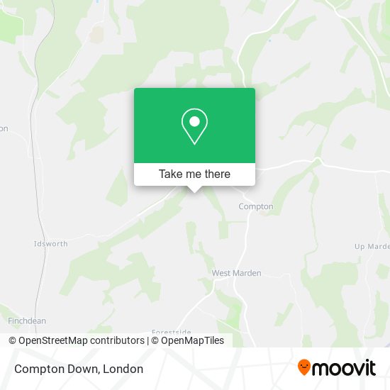 Compton Down map