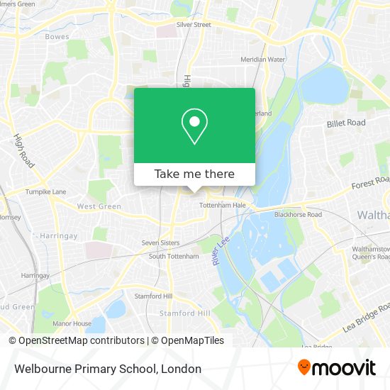 Welbourne Primary School map