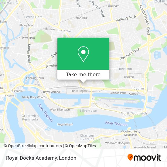 Royal Docks Academy map